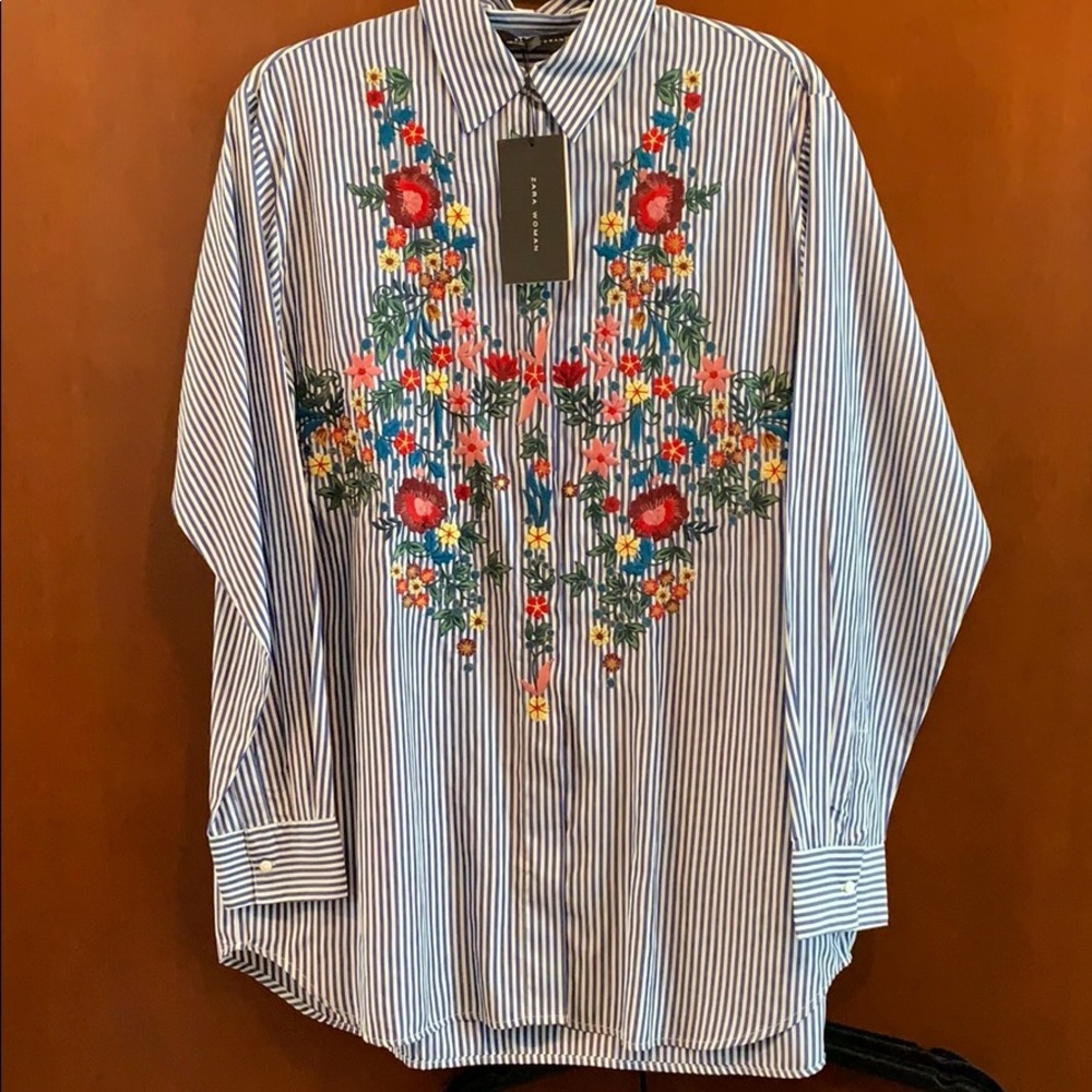 Zara woman button down shirt